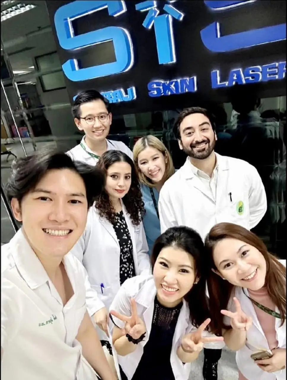 Dr. Karuna Singh with International Medical Team at Siriraj Skin Laser Center, Bangkok